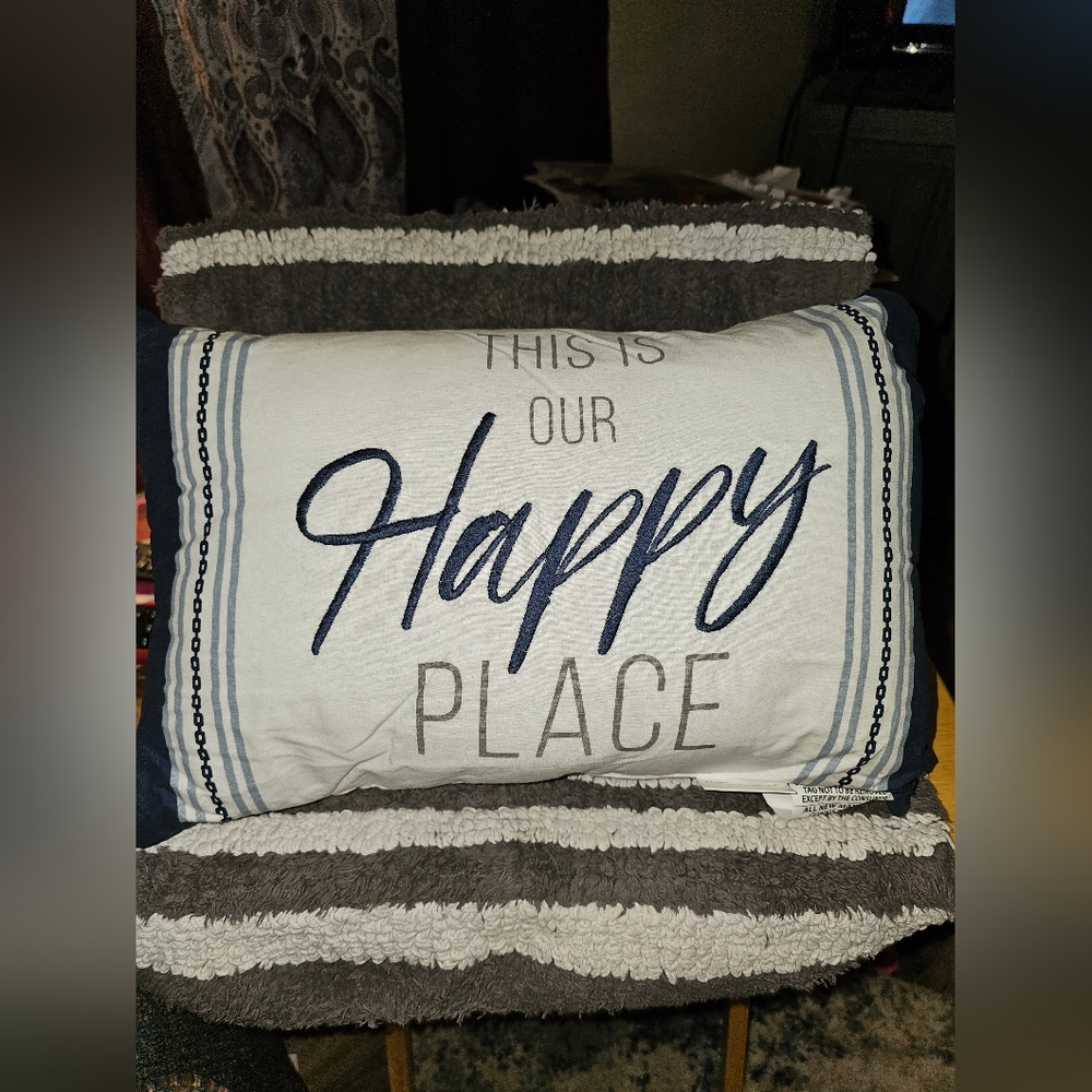 This is Our Happy Place pillow